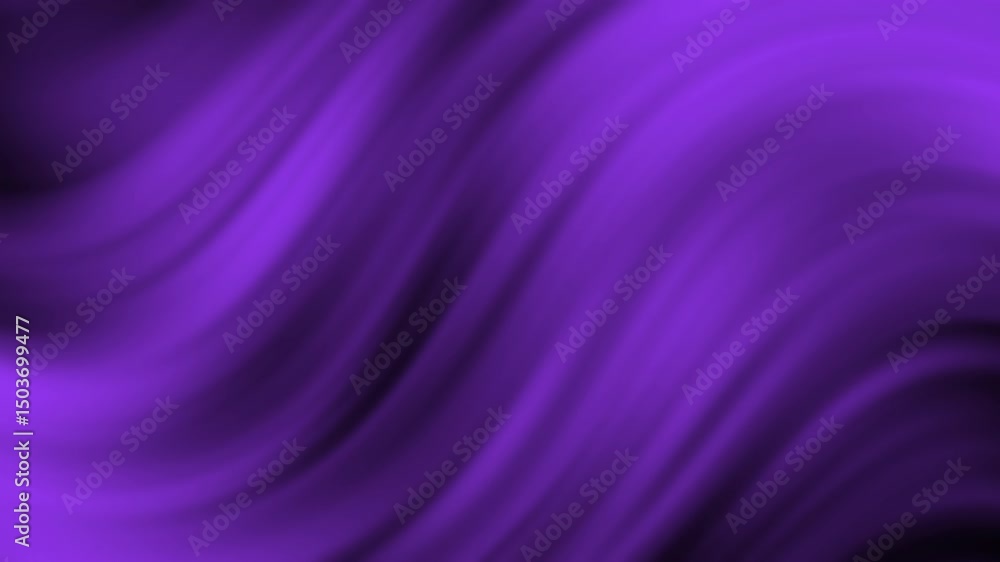 Poster smooth purple waves flowing across a soft, abstract background with dynamic curves, abstract texture