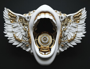 Mechanical Angel's Scream: A Fusion of Technology and Art