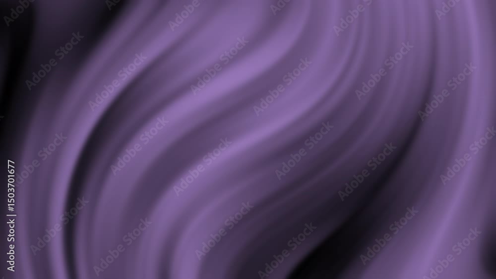 Poster smooth, flowing purple and black abstract waves create a soft, elegant background, abstract texture 