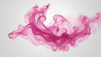 Abstract pink smoke on white color abstract background. © FANUSH