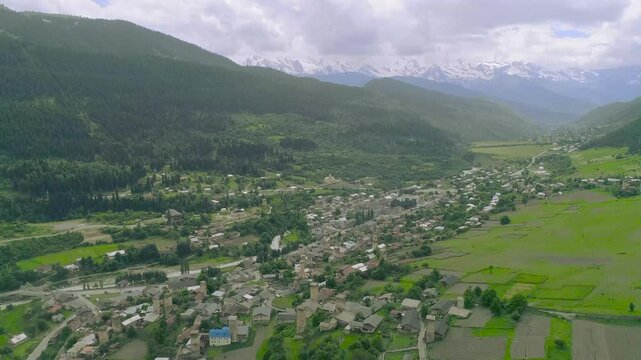 panorama of the mountains