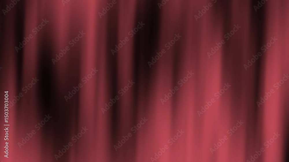 Poster a soft, blurred red curtain background with flowing vertical folds and dark shadows, abstract textur