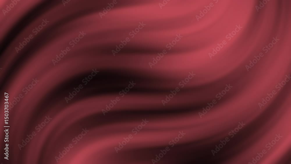 Poster soft flowing maroon waves create an abstract, smooth, silky background with gentle curves and elegan