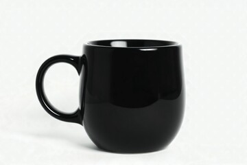 Black coffee mug mockup template cup, coffee, drink, mockup, empty, coffee cup, isolated, grey background
