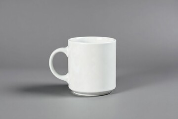 White coffee mug mockup template cup, coffee, drink, mockup, empty, coffee cup, isolated, grey background