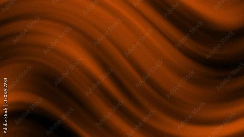Poster soft, flowing orange and brown abstract waves create a smooth, dynamic background with a warm gradie