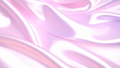 Obraz premium Silk Fabric with Soft Waves: A gentle symphony of light and shadow dances across the surface of luxurious pink silk, creating a visual poem of fluidity and elegance. The fabric's soft.