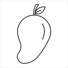 Mango icon outline vector