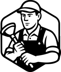 Plumbing Pipe Water Valve Design Illustration Vector Design 