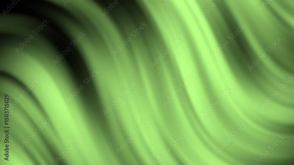 Poster a smooth abstract green wave pattern with blurred gradients and flowing lines, abstract texture grad