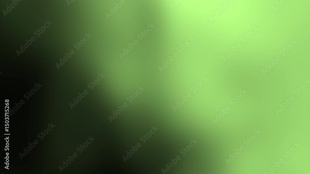 Poster a smooth gradient background transitioning from deep green to light green shades, with a soft abstra
