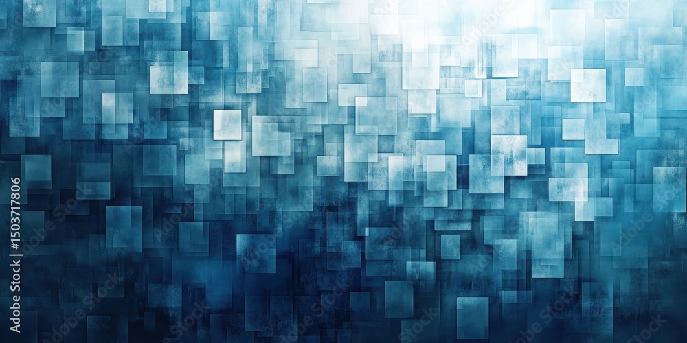 Poster abstract blue square pattern background texture design