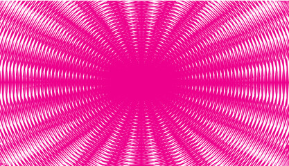 Dynamic and vibrant pink radial abstract background with a hypnotic, wave-like texture.