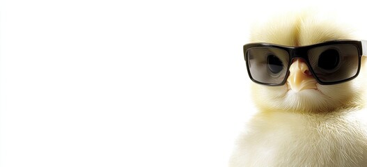 Cute chick wearing sunglasses (2)