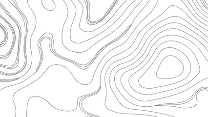 Topographic line map patterns. Topographic map backdrop. Conditional geography scheme and the terrain path. Contour line abstract background.