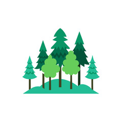 Lush Green Forest Doodle Vector For A Vibrant And Thriving Nature