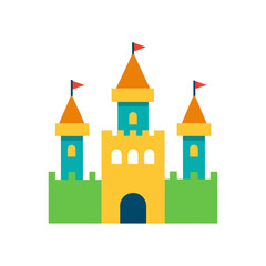 Sand Castle Doodle Vector For A Fun And Sunny Summer Beach Day
