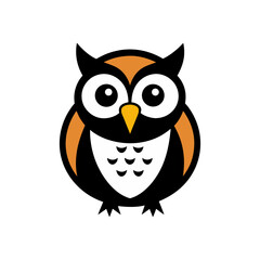 Obraz premium Majestic Horned Owl Doodle Vector For Wise And Nocturnal Bird Illustration