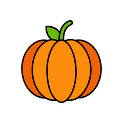 Warty Lumpy Pumpkin Doodle Vector For A Creepy And Unique Fall Gourd