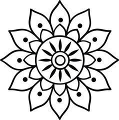 Naklejka premium abstract flower vector