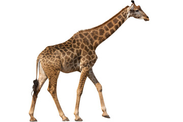 Naklejka premium Giraffe Animal Illustration Transparent Background