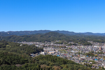 Fototapeta premium 小川町の街並み（埼玉県小川町）