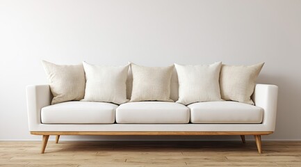 leather sofa isolated on white background