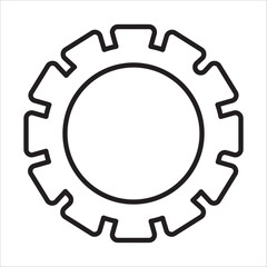 Work industri icon outline vector
