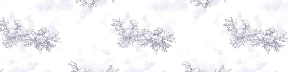 Delicate, light purple floral pattern