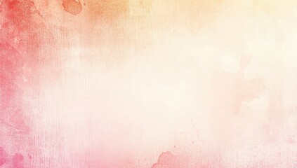Soft, muted watercolor-like background with blended, light-pink, peach, and orange hues, featuring subtle, irregular stains and splatters.  The image's overall texture is smooth yet subtly textured