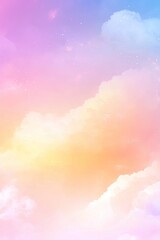 Pastel cloudscape with soft, dreamy colors