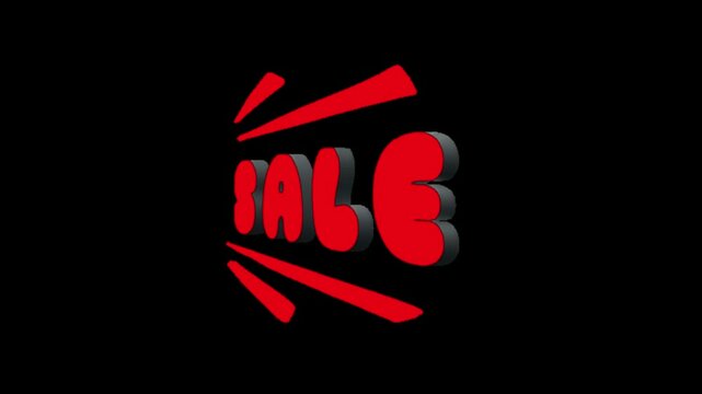 Buy sell sticker motion graphics clip template with colorful lights animation. HD resolution with hyper realistic 4K black Background.