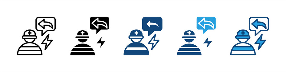 Response icon sheet multiple style collection