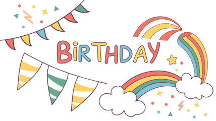 happy birthday card with balloons