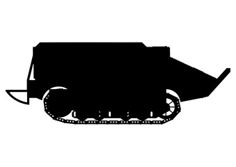シュナイダー CA1戦車 Schnieder Tank CA1 シルエット フランス 第一次世界大戦 WWI