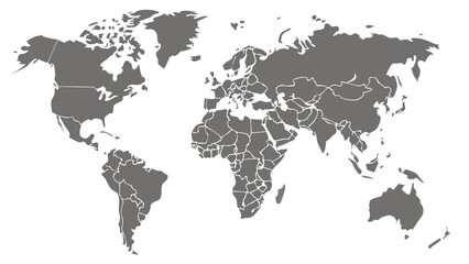 Obraz premium world map vector illustration