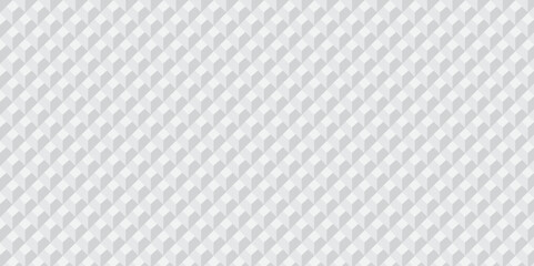 Seamless white geometric cube creative concept triangle overlapping overlap square technology texture. geometric digital cubes fabric and wallpaper grid block texture background.	

