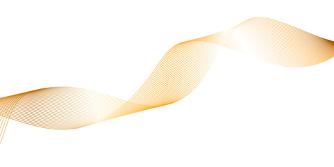 Glowing waveform frequency futuristic energy sound waves technology concept background. Abstract gold line wave line in vector business texture. Pattern line blend curve flow futuristic background.	

