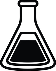 Beaker Icon Outline Vector Illustration