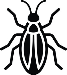 Bug Icon Outline Vector Illustration