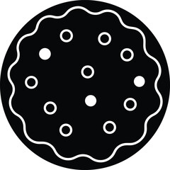 Cookie Icon Outline Vector Illustration