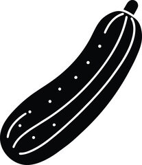 Cucumber Icon Outline Vector Illustration