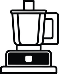Food Processor Icon Outline Vector Illustration