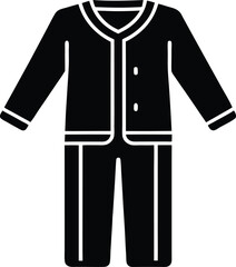 Pajamas Icon Outline Vector Illustration