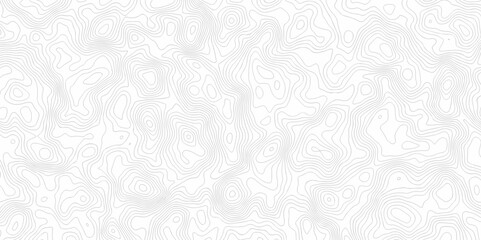 Seamless pattern with lines White wave paper curved reliefs abstract background, Abstract topographic contours map background. Abstract black and white topographic contours lines of mountains.	
