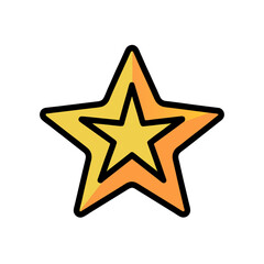 Obraz premium Cartoon Star Doodle Vector Clip Art for Holiday Decoration