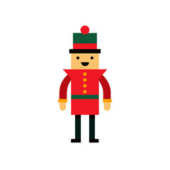 Cute Nutcracker Doodle Vector Clip Art for Christmas