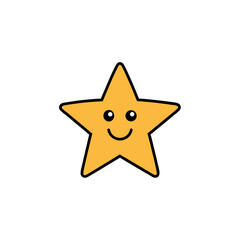 Festive Doodle Star Vector Clip Art Xmas
