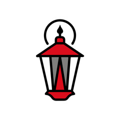 Doodle Lantern Vector Clip Art Festive
