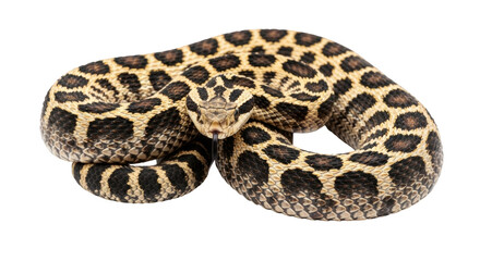 Fototapeta premium Moray Eel Coiled On A Dark Background